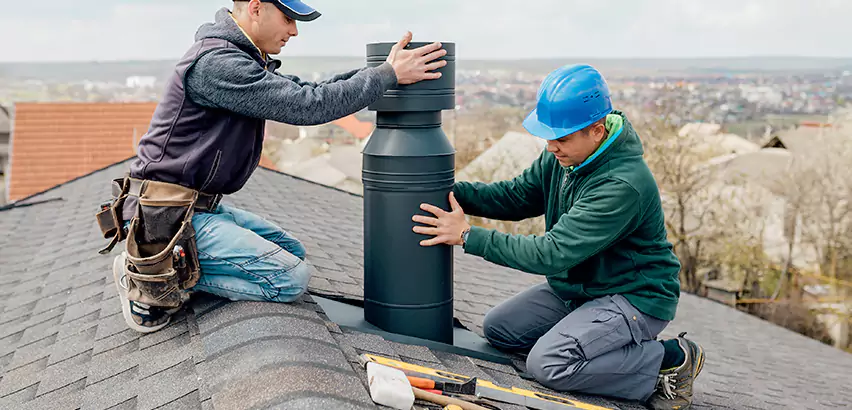 Chimney Flashing Replacement for Storm Damage in Schaumburg
