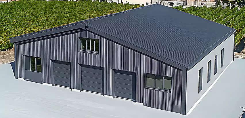 Corrugated Garage Roof Repair in Schaumburg