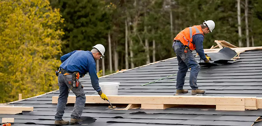 Garage Felt Roof Replacement in Schaumburg