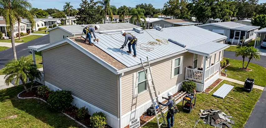 Mobile Home Metal Roof Replacement in Schaumburg