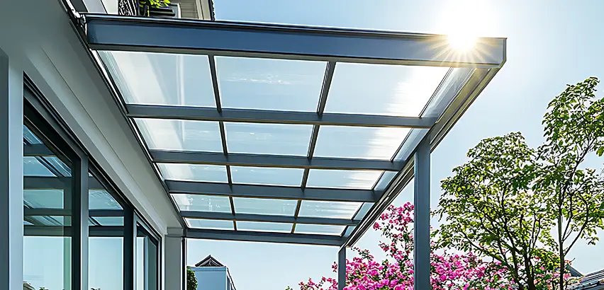Glass Patio Roof Installation in Schaumburg