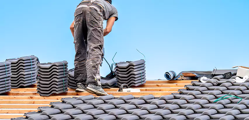 Replacing Tile Roof Underlayment in Schaumburg